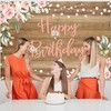 Avezano Rustic Wood Birthday Banner Happy Birthday Party Decorations Pink
