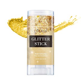 Body Glitter Makeup,Holographic Glitter Neon Outfit Singer Concert Sparkling Festival Rave Accessories. (Gold)