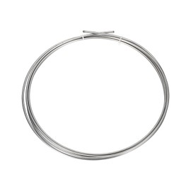 sourcing map 9 Gauge/3 mm Nichrome 80 Cr20Ni80 Heating Resistance Wire 8ft High Temperature for Electronic Components Repairing, Silver Tone