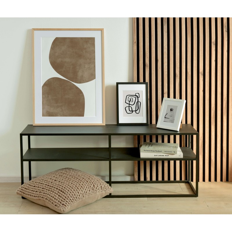 nielsen Skava Wooden Black Photo Frame with Mount 5x7 in