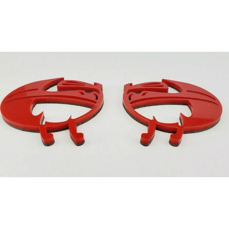 FMS Gear RED BEE HEAD Emblems fits Dodge Challenger Charger