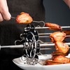 BBQ Roaster Rotisserie Skewers Needle Cage Oven Kebab Grill Stainless