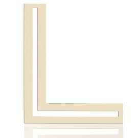 Wooden Letters 12 Inch,1/5 Inch Thick Large Wood Letter L Cutouts Unfinished Wooden Alphabet Letters for Wall Decor Crafts DIY Painting Birthday Party Nursery Holiday Big Home Decorations