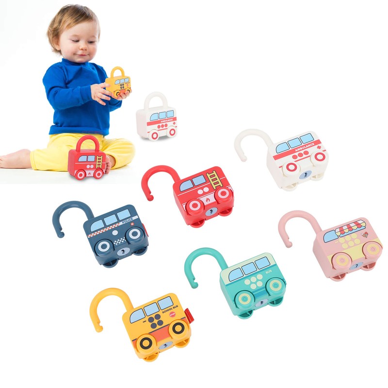 Lock Key Toy DIY Early Education Sorting Matching Fun Cartoon