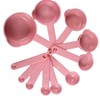 Septe Plastic Pink Measuring Cups and Spoons Set of 11,