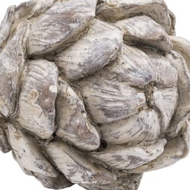 Antique White Distressed Ceramic Vintage Decorative Artichoke | 12cm Diameter | New Home Gift | Birthday Present