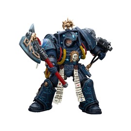 JOYTOY Warhammer 40,000 1/18 Action Figure Ultramarines Librarian in Terminator Armour Collection Model Birthday Gifts