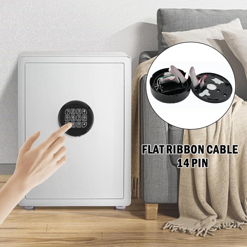 Gun Safe Lock Replacement with 2 Override Keys & Solenoid