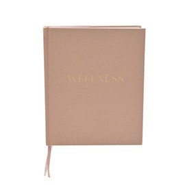 pf+a Wellness Self Care Journal, Linen Hardcover, 160 Pages (Mocha Wellness)