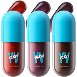 Set de Brillos Labiales 3 Piezas con Aguacate, Set B Textura Suave y Nutritiva, Larga Duración, Look Natural, Labios Saludables