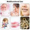 Retainer Case Denture Bath Box Easy Clean with Strainer Basket
