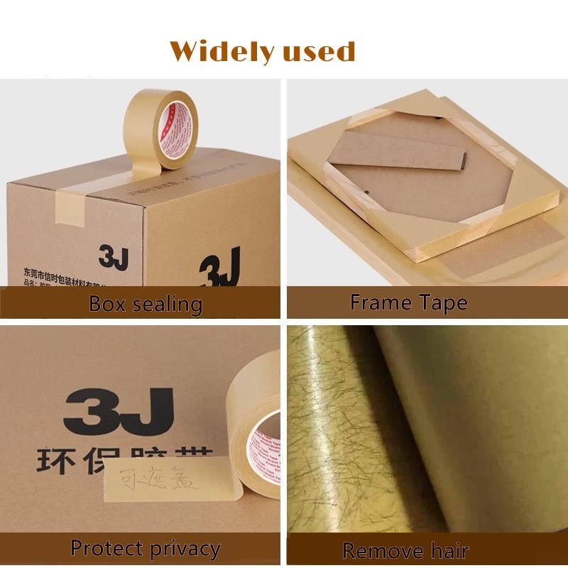 jimtinso Self Adhesive Picture Frame Backing Tape Rolls Kraft Brown