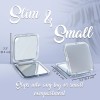 MIRRORVANA Small Compact 20X Magnifying Mirror for 3.3""L x 3.3""W,