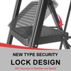 4 Step Ladder, DIAMONDFORGE Folding Step Stool with Wide Anti-Slip