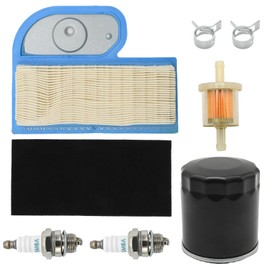SYOWADA M137556 Air Filter AM101001 Oil Filter Fuel Filter Kit, Replacement for John Deere LT180 LTR180 LX277 GT235 GT235E Lawn Mower with Spark Plug