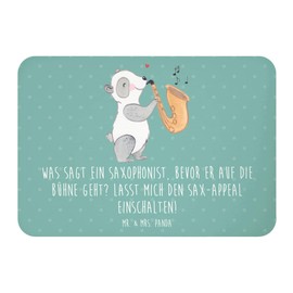 Mr. & Mrs. Panda Magnet Magischer Saxophon-Charme - Geschenk, Humor, Kühlschrank Dekoration, Musiker, Notiz Magnet, Blues, Kühlschrankmagnet,