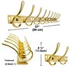 SKOLOO Wall Mounted Coat Rack - 10 Hooks, Heavy Duty,