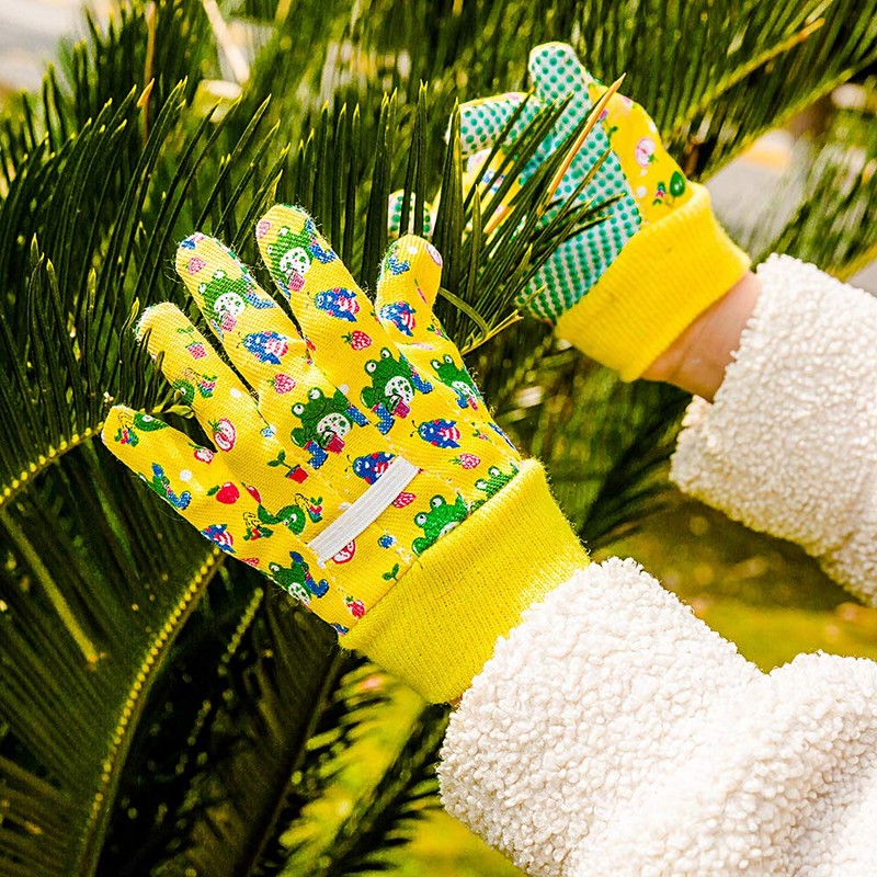 PROMEDIX P Kids Garden Gloves 3-6 Years Old Children Gardening