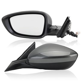 MOFOAP Left Driver Side Mirror Compatible with Honda Accord 2018 2019 2020 2021 Mirrors with Power,Non-Heated,Sport 1.5T, Repalce 76258-TVA-A02 HO1320328, Grey