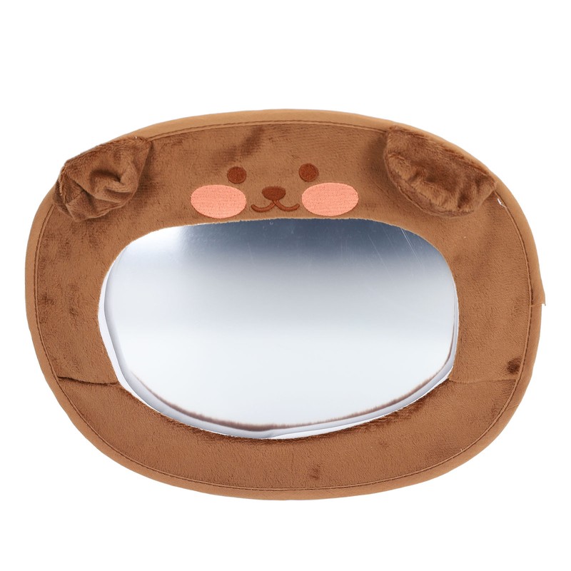 Baby Car Mirror Cute Cartoon Super Soft Fabric Acrylic Car