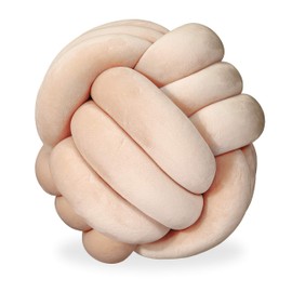 Relaxdays Knot Cushion, Knotted Cushion for Sofa, Decorative, Scandinavian, Decorative Cushion, Knots, Diameter 25 cm, Various Colours