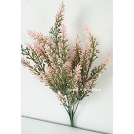 Sweet Home Deco 10'' Astilbe Artificial Flower Bush Filler Flowers Set of 2 (Pink)