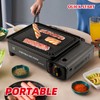 QUICK START Butane Stove with Griddle Top and Carrying Case,