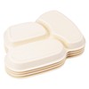 Lightening Kids Plates - 3-Piece Bamboo Toddler Plates Dinnerware Set