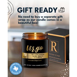 Virgo Candle Zodiac Gifts for Women, Virgo Gifts for Women, August & September Birthday Gifts for Women, Virgo Birthday Gifts for Women, Virgo Gifts for Men, Astrology Gifts for Women, Zodiac Candles
