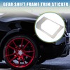 X AUTOHAUX Gear Shift Frame Trim Sticker Central Gear Shift