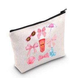 JNIAP Dermatology Gift Skin Doctor Cosmetic Bag Skin Care Lover Gifts (Dermatology with pink bow Bag)