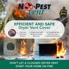NO-PEST VENT, Exclusive Dual Door Dryer Vent Cover Outdoor 4