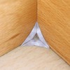 Pack of 100 Transparent Edge Dust Protection for Cupboard Drawer