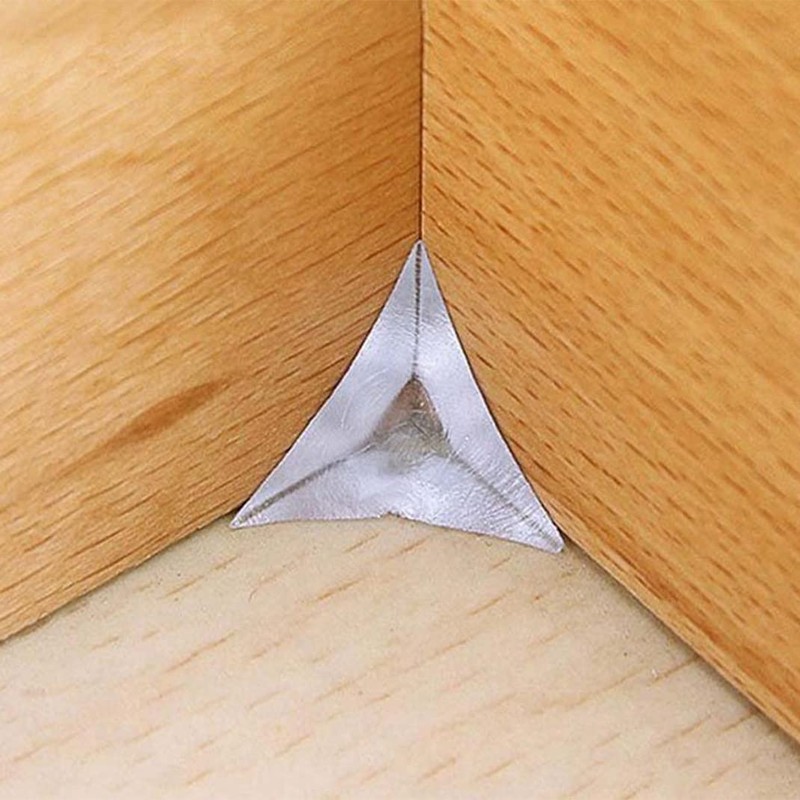 Pack of 100 Transparent Edge Dust Protection for Cupboard Drawer