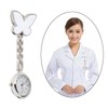 zalati Doctor Nurse Watch Clip on Quartz Watch Brooch Butterfly