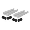 Upgraded 2PCS Aluminum Fender Mounts fit for Boat Trailer Round