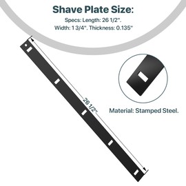 532404932 27“ Snowblower Steel Scraper Bar – Compatible with Husqvarna 927SBE & 8527SBEB Snow Blowers, Scraper Blade/Bar Replacement Parts for Husqvarna Models