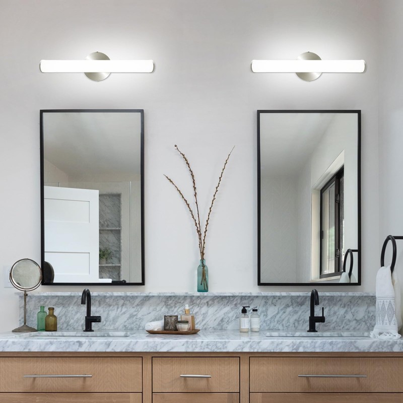 OOWOLF 2 Pack LED Vanity Light Bar for Bathroom, Dimmable