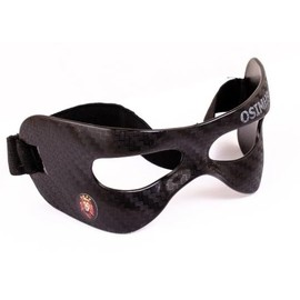 Gala Osimhen Adult Sports Mask, Black, Carbon Look, Adjustable, for Sports and Costumes, Osimhen Maskesi Osimen (Adults)
