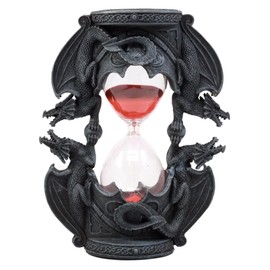 Ebros Gift Invertible Four Elemental Dragons Sand Timer Figurine Dragon Hourglass Sandtimer