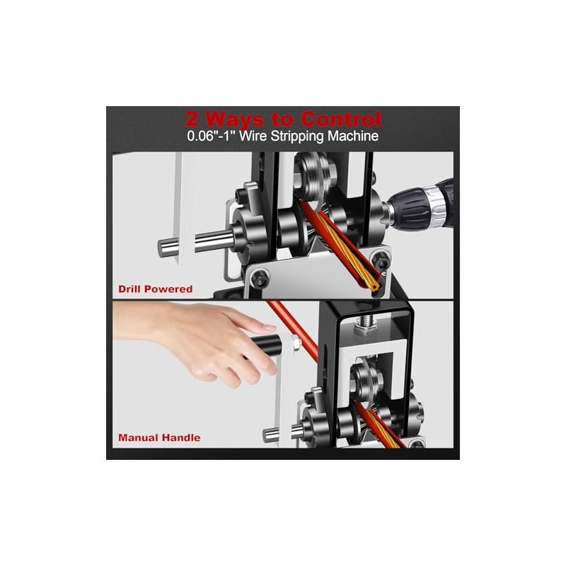 Manual Wire Stripping Machine Gauge Wire 0.06-1'', Scrapping Copper Wire