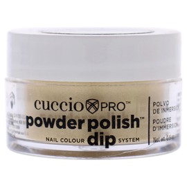 Cuccio Colour Powder Nail Polish - Lacquer For Manicure And Pedicure - Highly Pigmented Powder That Is Finely Milled - Durable Finish With A Flawless Rich Color - Metallic Lemon Gold - 0.5 Oz, (I0097805)