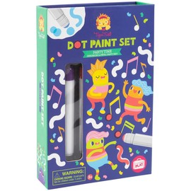 Tiger Tribe Washable Dot Paint - Party Time - Take Along Art Kit - All Supplies Included - Magnetic Carry Case - Ages 3+ - 60643