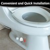 4 Packs Universal Tall Toilet Bolt Caps, White Toilet Caps