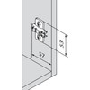Blum Clip Cross Mounting Plate Expando HV: Long hole, Distance