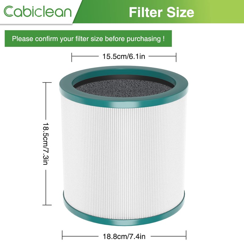 TP01 HEPA Filter Replacement Compatible with Dyson Tower Purifier Pure