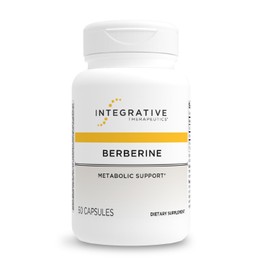 Integrative Therapeutics Berberine - 1000–1500 mg Daily - Berberine HCL Supplement for Metabolic Support* - Gluten-Free & Vegan Supplements for Men & Women - 60 Capsules