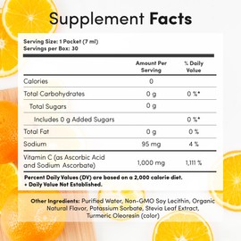 Vida Lifescience Aurora Nutrascience Micro-Pack Liposomal Vitamin C, Immune Support, 1,000 mg Per Serving, Gluten Free, Non-GMO, 30 Single Serve Packets, 21.7 oz