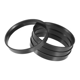 Motoforti Universal Hub Centric Rings, Car Accessories, 701mm to 671mm, Plastic, Black, 4pcs