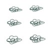 90pcs Metal Paper Clips Creatively Cute Paper Clips Small Portable